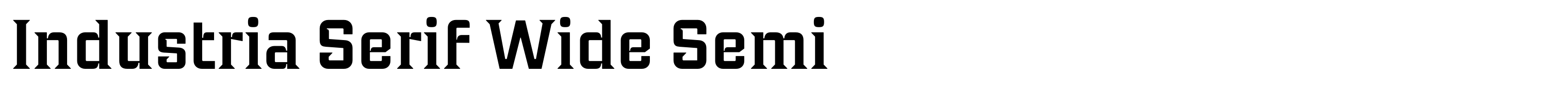Industria Serif Wide Semi